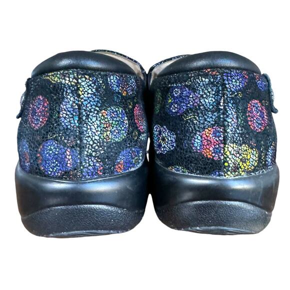 Alegria Keli PRO Sugar Skulls Dottie Slip On Professional Clog Shoes Black 37 - Picture 7 of 13